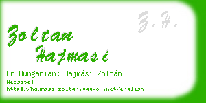 zoltan hajmasi business card